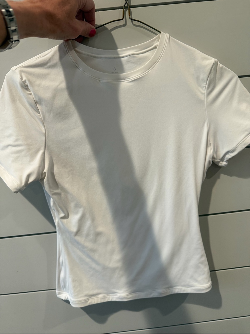 Amazon Women's Short Sleeve Crew Neck Tee - White